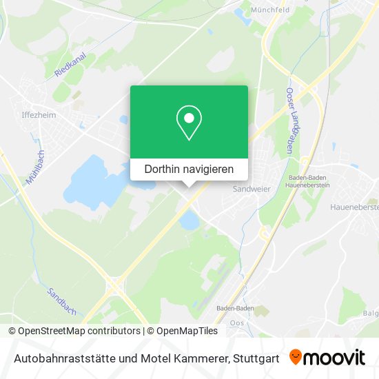 Autobahnraststätte und Motel Kammerer Karte