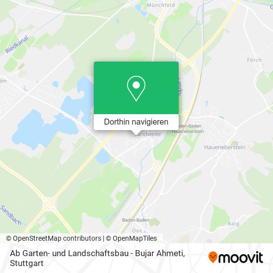 Ab Garten- und Landschaftsbau - Bujar Ahmeti Karte