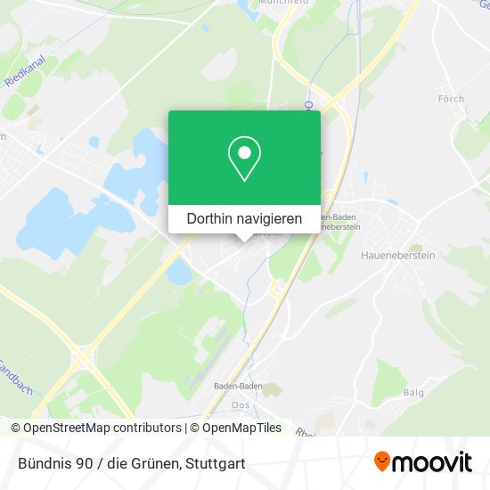 Bündnis 90 / die Grünen Karte