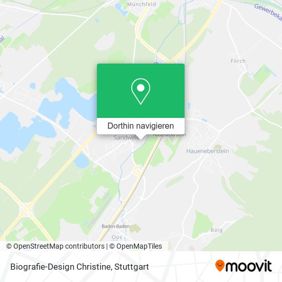 Biografie-Design Christine Karte