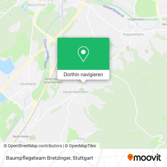 Baumpflegeteam Bretzinger Karte