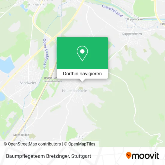 Baumpflegeteam Bretzinger Karte