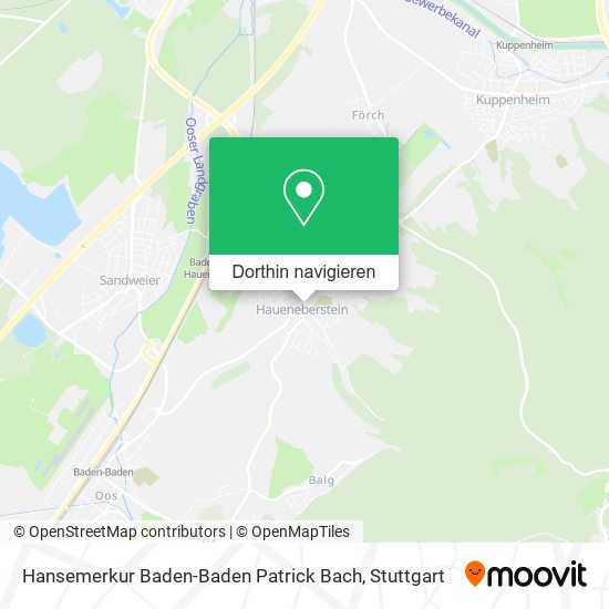 Hansemerkur Baden-Baden Patrick Bach Karte