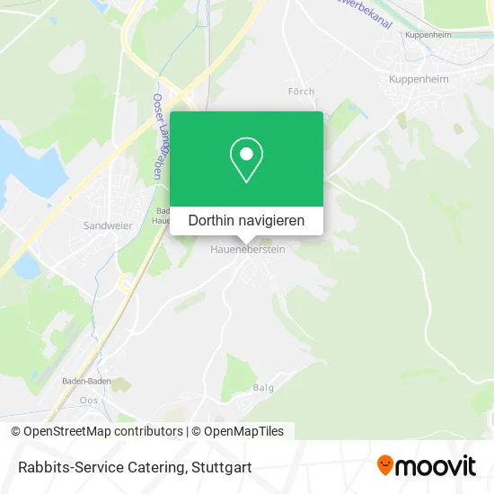 Rabbits-Service Catering Karte