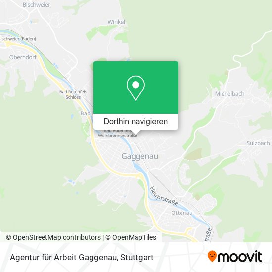 Agentur für Arbeit Gaggenau Karte