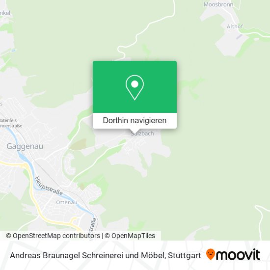 Andreas Braunagel Schreinerei und Möbel Karte