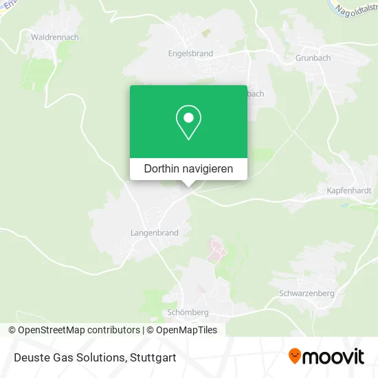 Deuste Gas Solutions Karte