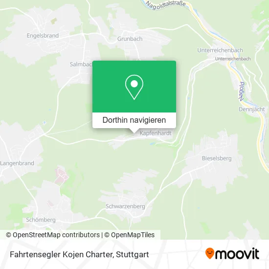 Fahrtensegler Kojen Charter Karte