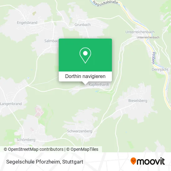 Segelschule Pforzheim Karte