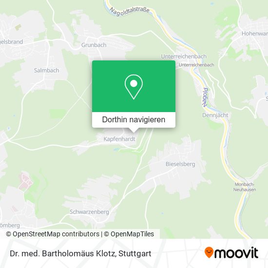 Dr. med. Bartholomäus Klotz Karte
