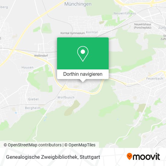Genealogische Zweigbibliothek Karte
