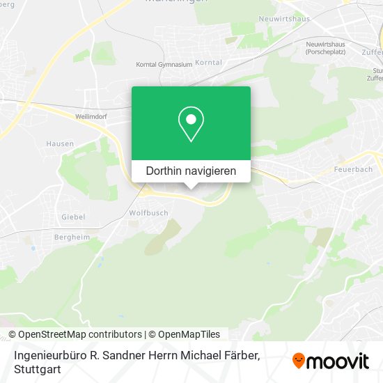 Ingenieurbüro R. Sandner Herrn Michael Färber Karte