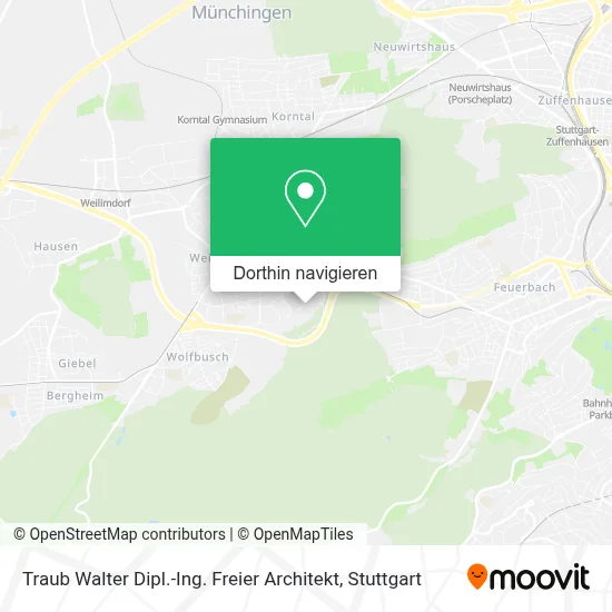 Traub Walter Dipl.-Ing. Freier Architekt Karte