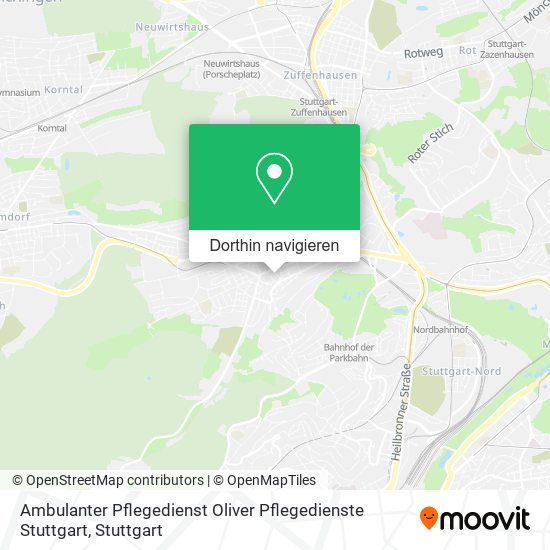 Ambulanter Pflegedienst Oliver Pflegedienste Stuttgart Karte