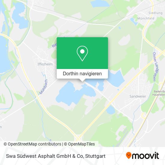 Swa Südwest Asphalt GmbH & Co Karte