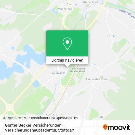 Günter Becker Versicherungen Versicherungshauptagentur Karte