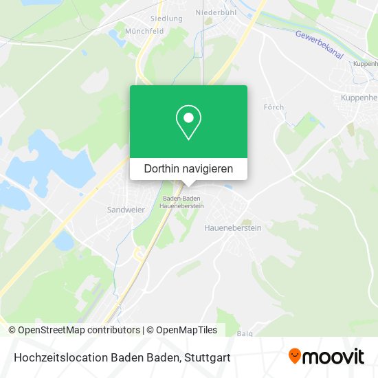 Hochzeitslocation Baden Baden Karte