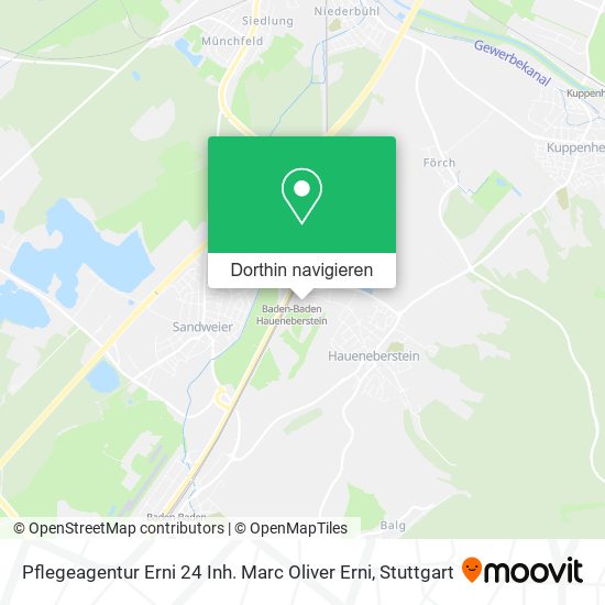 Pflegeagentur Erni 24 Inh. Marc Oliver Erni Karte
