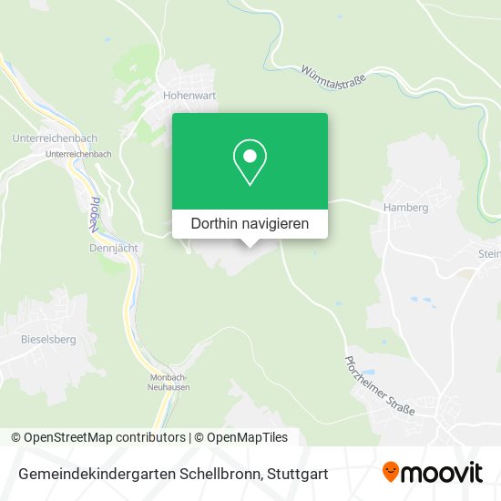 Gemeindekindergarten Schellbronn Karte