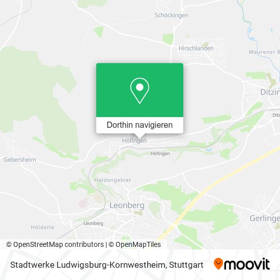 Stadtwerke Ludwigsburg-Kornwestheim Karte