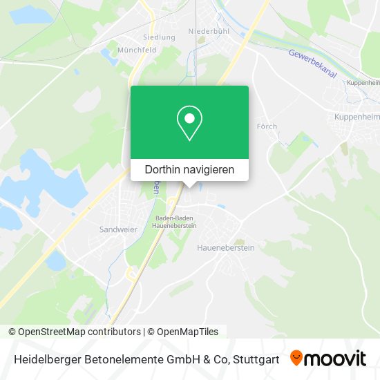 Heidelberger Betonelemente GmbH & Co Karte