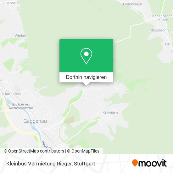 Kleinbus Vermietung Rieger Karte