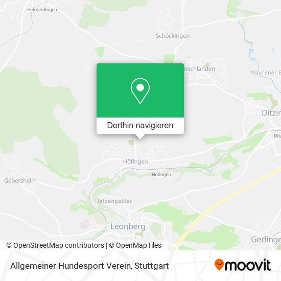 Allgemeiner Hundesport Verein Karte