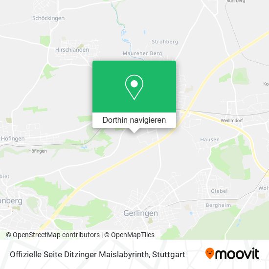 Offizielle Seite Ditzinger Maislabyrinth Karte