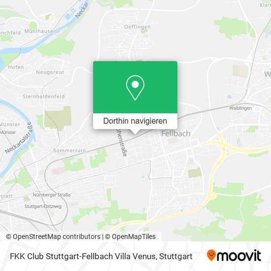 FKK Club Stuttgart-Fellbach Villa Venus Karte