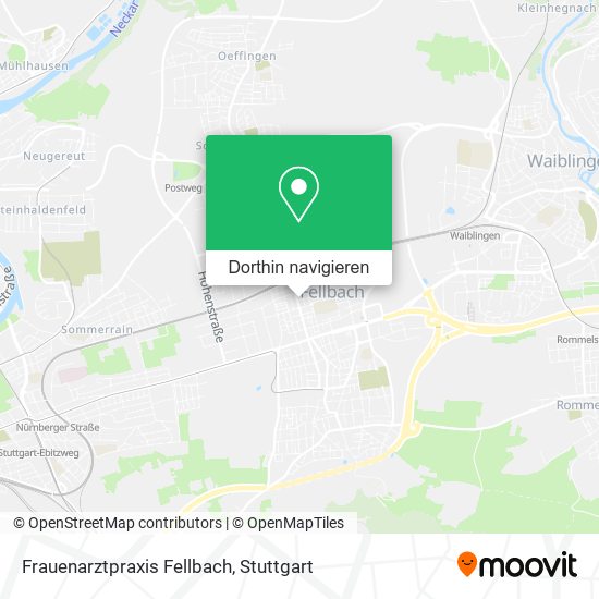 Frauenarztpraxis Fellbach Karte