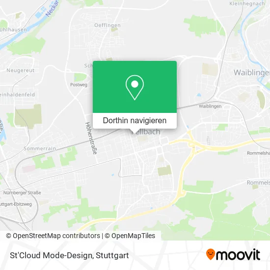 St'Cloud Mode-Design Karte