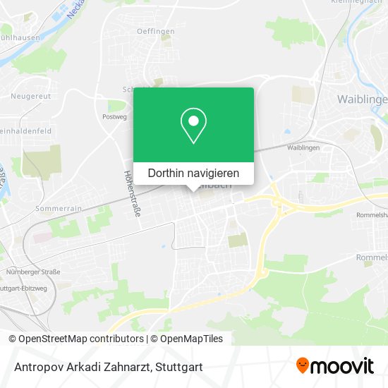 Antropov Arkadi Zahnarzt Karte