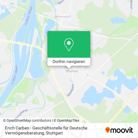 Erich Carben - Geschäftsstelle für Deutsche Vermögensberatung Karte