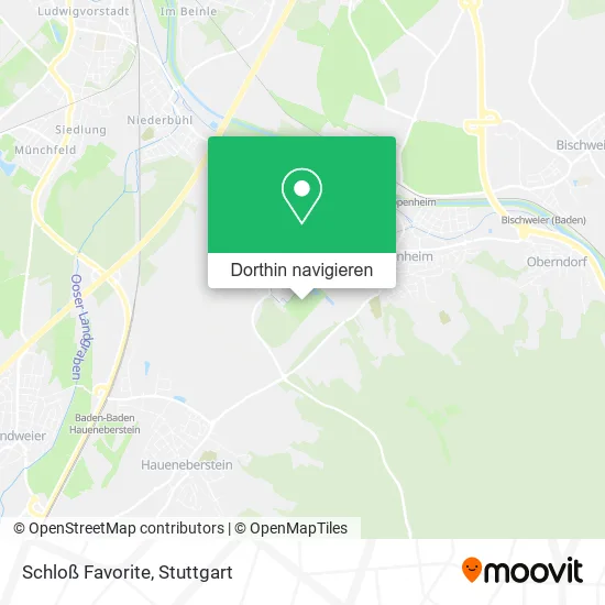 Schloß Favorite Karte