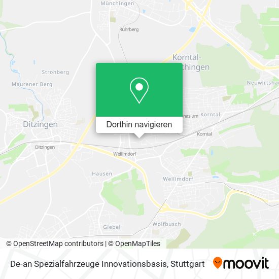 De-an Spezialfahrzeuge Innovationsbasis Karte