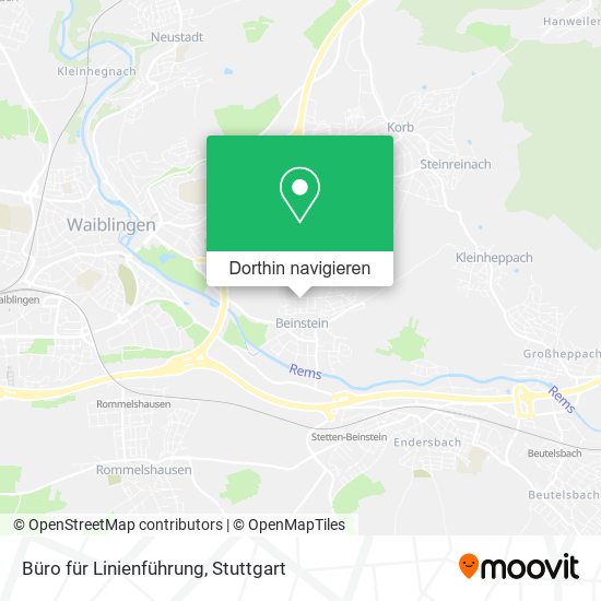 Büro für Linienführung Karte