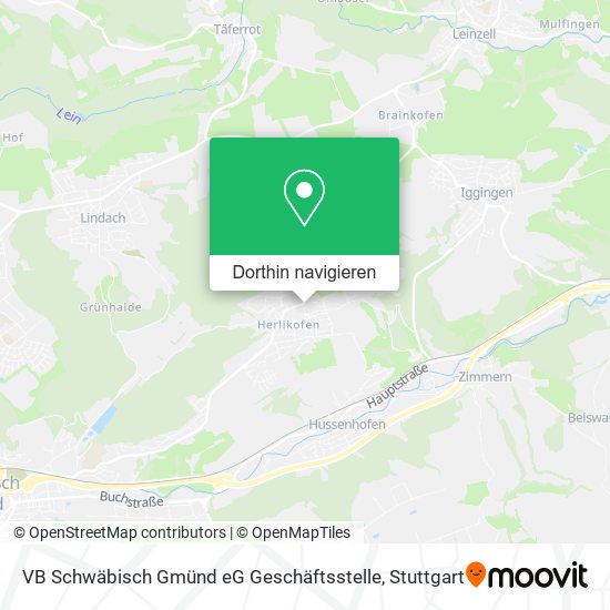 VB Schwäbisch Gmünd eG Geschäftsstelle Karte