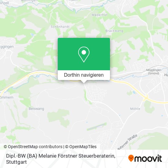 Dipl.-BW (BA) Melanie Förstner Steuerberaterin Karte