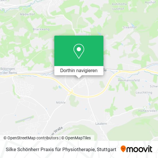 Silke Schönherr Praxis für Physiotherapie Karte