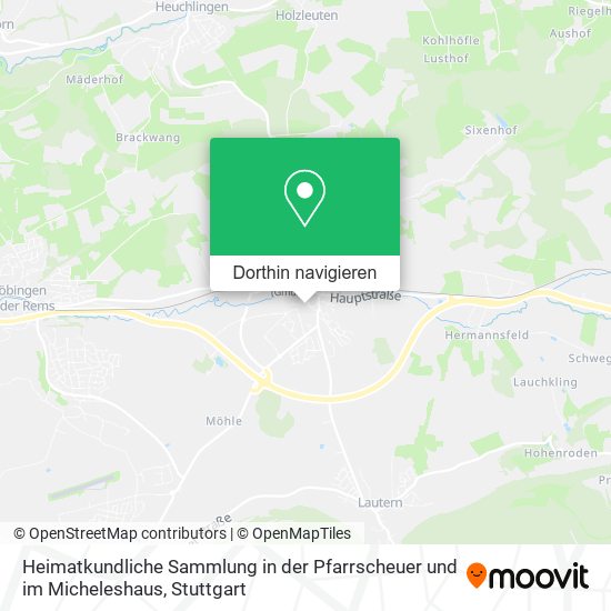 Heimatkundliche Sammlung in der Pfarrscheuer und im Micheleshaus Karte
