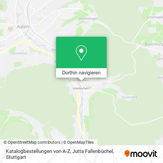Katalogbestellungen von A-Z, Jutta Fallenbüchel Karte