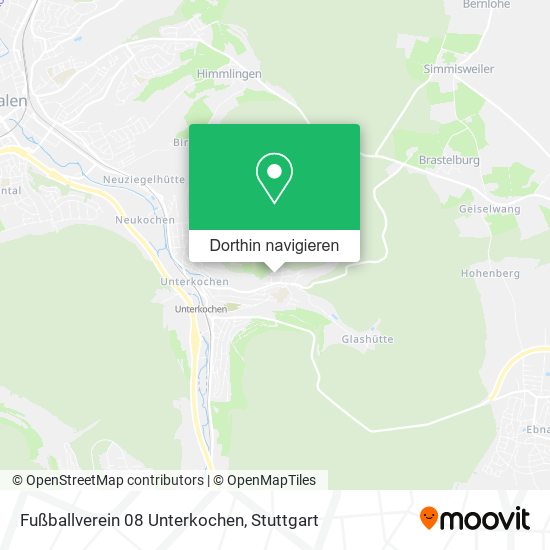 Fußballverein 08 Unterkochen Karte