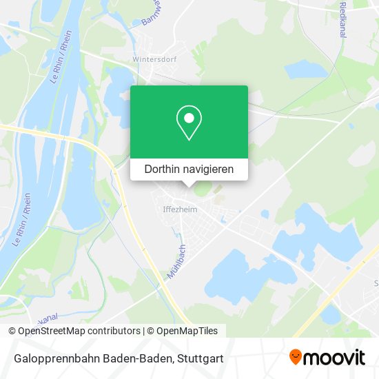 Galopprennbahn Baden-Baden Karte