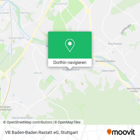 VB Baden-Baden Rastatt eG Karte
