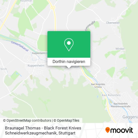 Braunagel Thomas - Black Forest Knives Schneidwerkzeugmechanik Karte