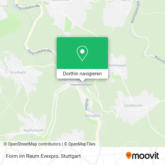 Form im Raum Evexpro Karte