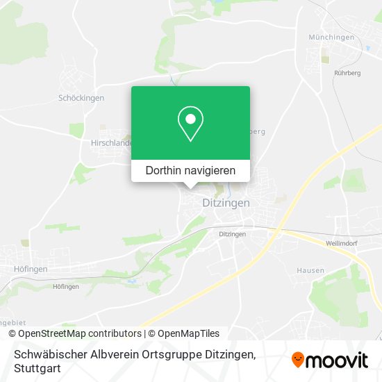 Schwäbischer Albverein Ortsgruppe Ditzingen Karte