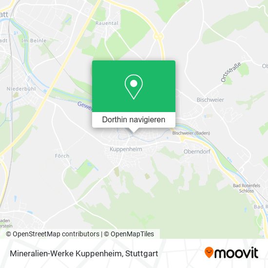 Mineralien-Werke Kuppenheim Karte