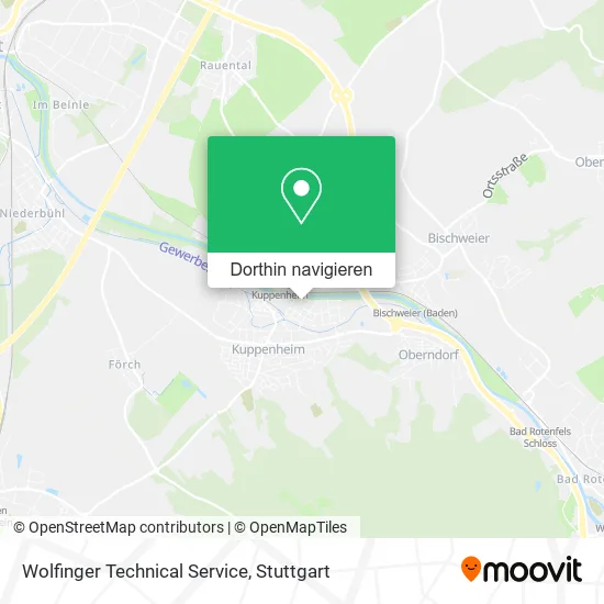 Wolfinger Technical Service Karte