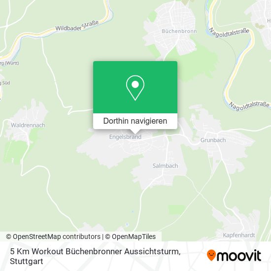 5 Km Workout Büchenbronner Aussichtsturm Karte